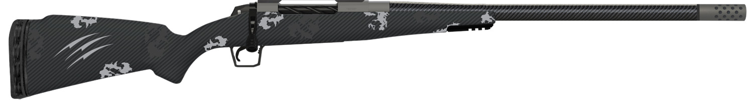 Fierce Firearms ROG300PRC24GP Carbon Rogue  300 PRC 3+1 24″ Carbon Fiber Barrel, Glacier Cerakote Steel Rec, Phantom Camo Rogue Stock