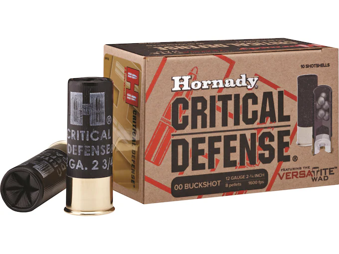 Hornady Critical Defense 12 Gauge Buckshot Ammo 2-3/4″ Direct