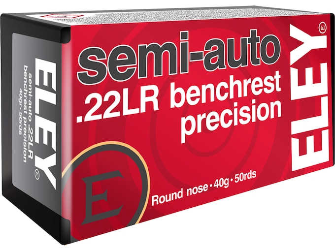 Real Eley Semi-Auto Benchrest Precision 22LR Ammo 40 Grain Round Nose