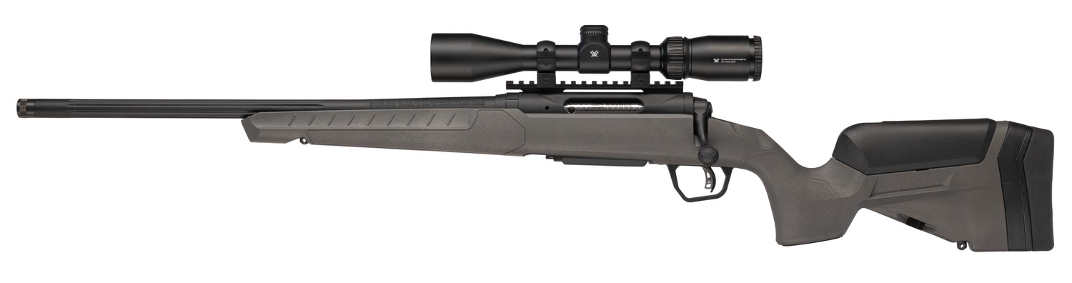 Savage Arms 32482 110 Trailblazer 6.5 Creedmoor 4+1 20″ Fluted Barrel, Flat Dark Gray Adj LOP Synthetic Stock, Left Hand