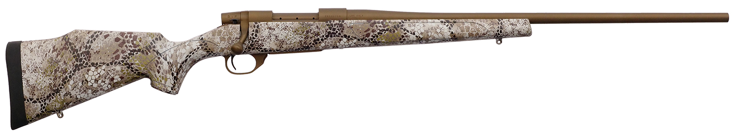 Weatherby VAP7MMPR4T Vanguard Badlands 7mm PRC 3+1 24″ Burnt Bronze Cerakote #2 Threaded Barrel, Drilled & Tapped Steel Receiver, Badlands Approach Camo Monte Carlo w/Raised Comb Synthetic Stock